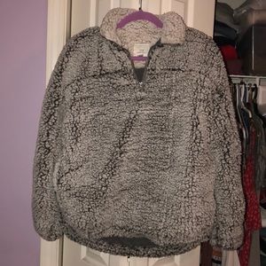 Sherpa zip up sweater